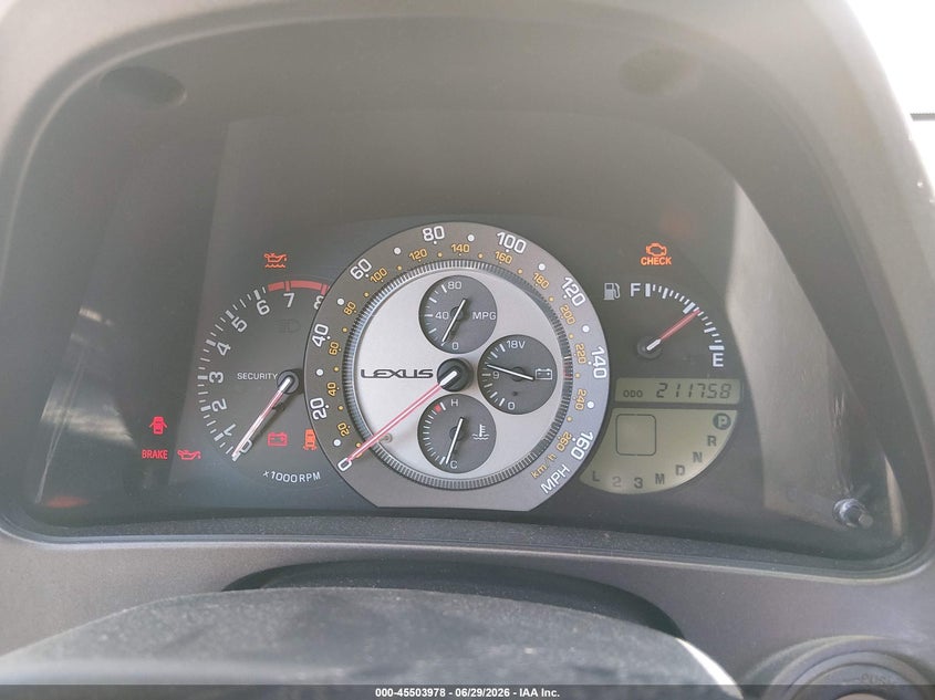 2001 Lexus Is VIN JTHBD182410025301 IAAI salvage auction — FRONT END, Salvage (California), sold $475 on 2026-07-11 (photo 7)