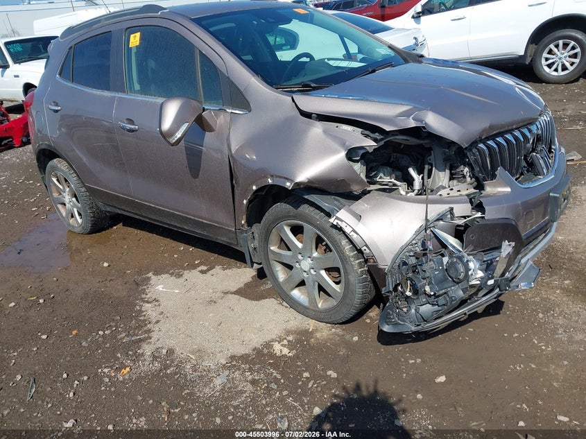 2014 Buick Encore VIN KL4CJHSB1EB520110 IAAI salvage auction — FRONT END, Mv-907A (New York), sold $350 on 2026-07-29 (photo 1)