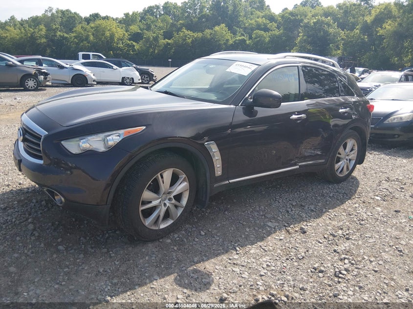 2013 Infiniti Fx VIN JN8CS1MW9DM171165 IAAI salvage auction — LEFT SIDE, Wait Title, sold $1,600 on 2026-09-03 (photo 2)