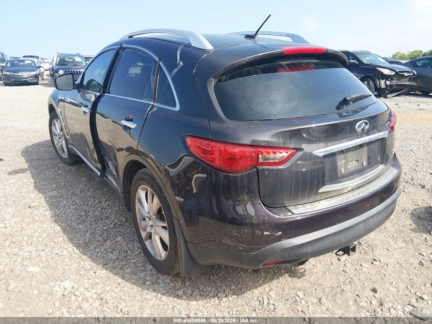 2013 Infiniti Fx VIN JN8CS1MW9DM171165 IAAI salvage auction — LEFT SIDE, Wait Title, sold $1,600 on 2026-09-03 (photo 3)