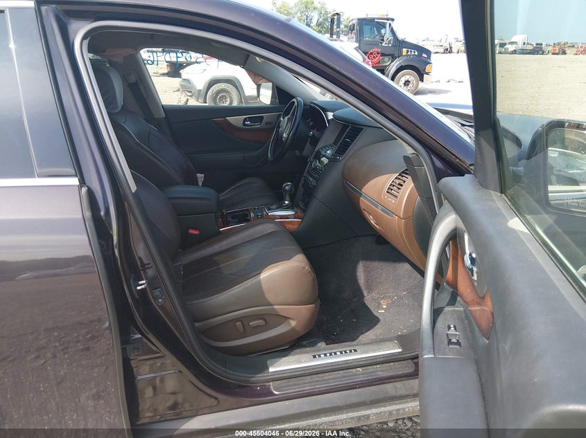 2013 Infiniti Fx VIN JN8CS1MW9DM171165 IAAI salvage auction — LEFT SIDE, Wait Title, sold $1,600 on 2026-09-03 (photo 5)