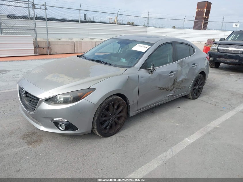 2015 Mazda 3 VIN JM1BM1W34F1248470 IAAI salvage auction — LEFT SIDE, Salvage Title, sold $1,875 on 2026-07-29 (photo 2)