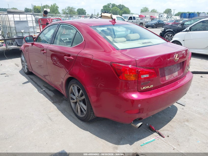 2007 Lexus Is VIN JTHBE262075016399 IAAI salvage auction — FRONT END, Salvage (North Carolina), sold $750 on 2026-07-19 (photo 3)