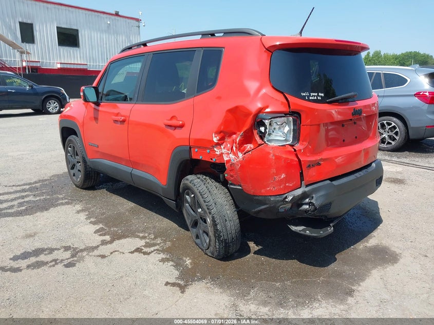 2017 Jeep Renegade VIN ZACCJBBB3HPF47449 IAAI salvage auction — LEFT REAR, Salvage - Greater Than 75% (Maryland), sold $1,250 on 2026-07-22 (photo 3)