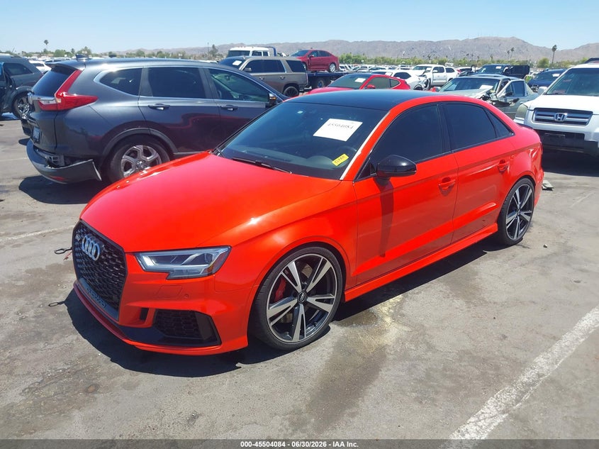 2018 Audi Rs3 VIN WUABWGFF3J1905732 IAAI salvage auction — UNDERCARRIAGE, Salvage Title, sold $13,300 on 2026-07-28 (photo 2)