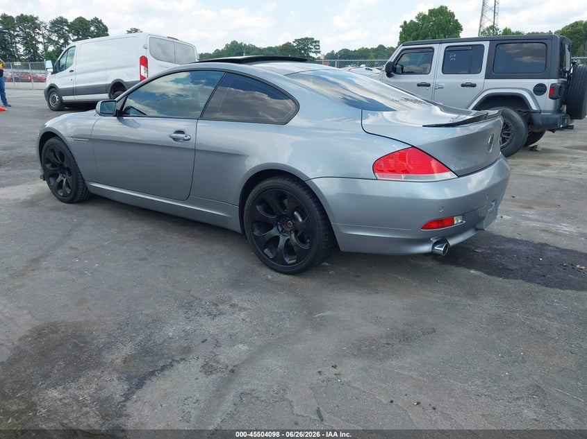 2005 BMW 6 series VIN WBAEH73495B193988 IAAI salvage auction — NORMAL WEAR, Repossession Paperwork (Georgia), sold $550 on 2026-07-15 (photo 3)