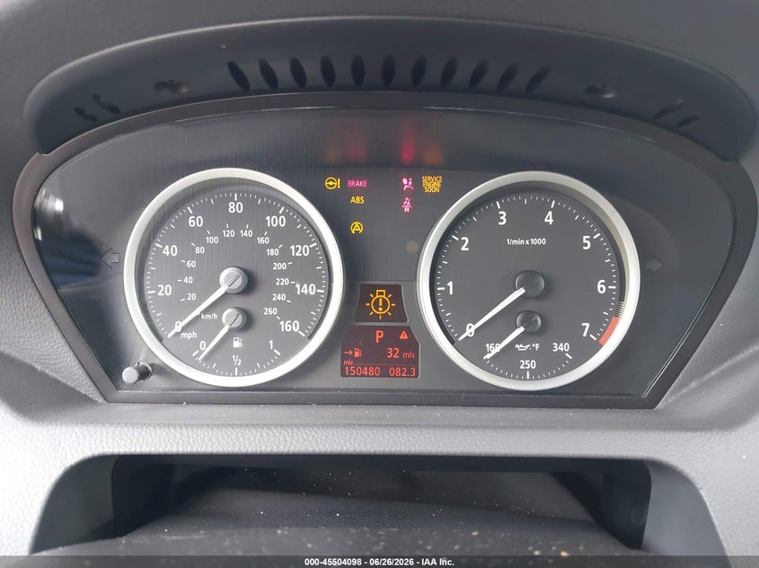 2005 BMW 6 series VIN WBAEH73495B193988 IAAI salvage auction — NORMAL WEAR, Repossession Paperwork (Georgia), sold $550 on 2026-07-15 (photo 7)
