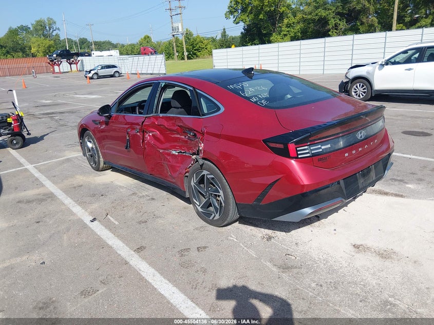 2024 Hyundai Sonata VIN KMHL14JA8RA356515 IAAI salvage auction — SIDE, Salvage Title, sold $7,100 on 2026-07-31 (photo 3)