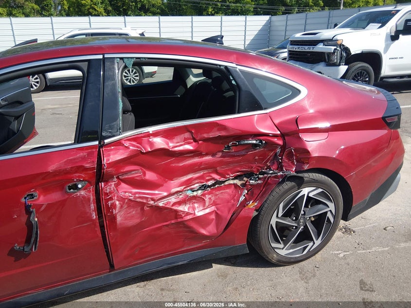 2024 Hyundai Sonata VIN KMHL14JA8RA356515 IAAI salvage auction — SIDE, Salvage Title, sold $7,100 on 2026-07-31 (photo 6)