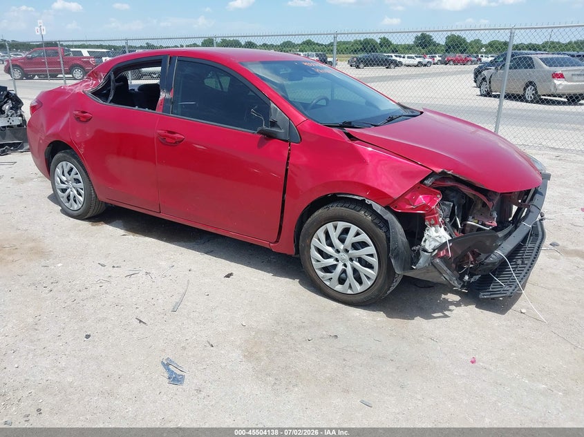 2019 Toyota Corolla VIN 5YFBURHE4KP883983 IAAI salvage auction — FRONT & REAR, Salvage (Texas), sold $1,100 on 2026-07-28 (photo 1)
