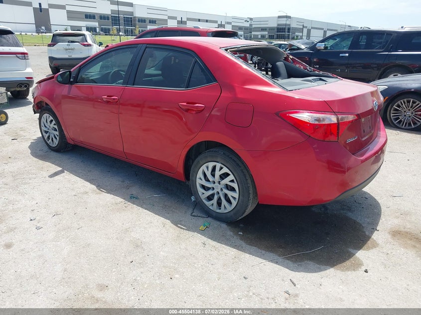 2019 Toyota Corolla VIN 5YFBURHE4KP883983 IAAI salvage auction — FRONT & REAR, Salvage (Texas), sold $1,100 on 2026-07-28 (photo 3)