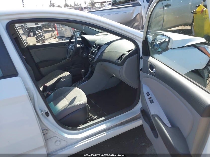 2017 Hyundai Accent VIN KMHCT5AE9HU343238 IAAI salvage auction — FRONT END, Salvage (California), sold $1,325 on 2026-07-28 (photo 5)