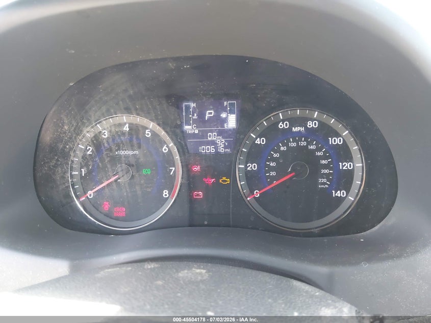 2017 Hyundai Accent VIN KMHCT5AE9HU343238 IAAI salvage auction — FRONT END, Salvage (California), sold $1,325 on 2026-07-28 (photo 7)