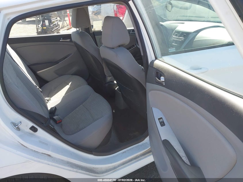 2017 Hyundai Accent VIN KMHCT5AE9HU343238 IAAI salvage auction — FRONT END, Salvage (California), sold $1,325 on 2026-07-28 (photo 8)