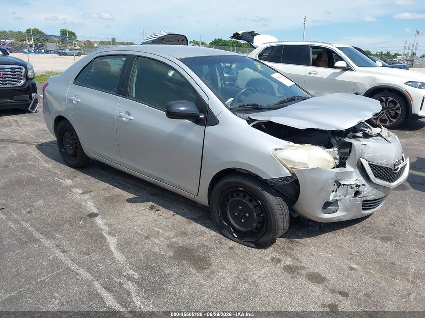 2012 Toyota Yaris VIN JTDBT4K39CL012469 IAAI salvage auction — FRONT END, Rebuildable (Florida), sold $800 on 2026-07-30 (photo 1)