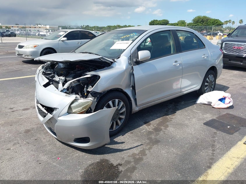 2012 Toyota Yaris VIN JTDBT4K39CL012469 IAAI salvage auction — FRONT END, Rebuildable (Florida), sold $800 on 2026-07-30 (photo 2)
