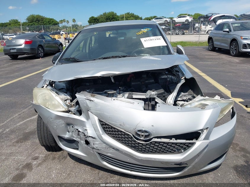 2012 Toyota Yaris VIN JTDBT4K39CL012469 IAAI salvage auction — FRONT END, Rebuildable (Florida), sold $800 on 2026-07-30 (photo 6)