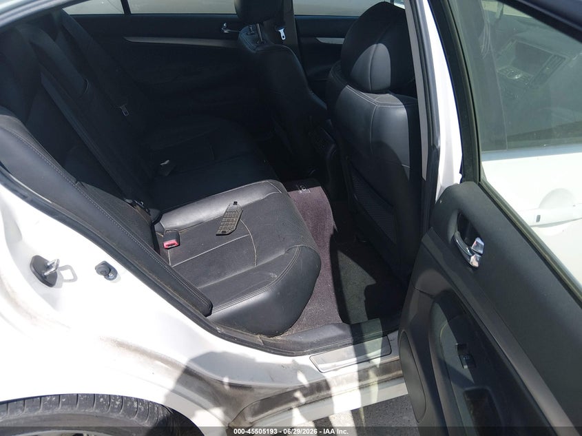 2013 Infiniti G VIN JN1CV6AP5DM301202 IAAI salvage auction — NORMAL WEAR, Original (Texas), sold $1,450 on 2026-07-20 (photo 8)