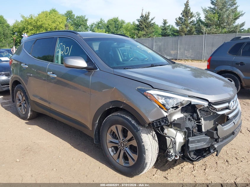 2016 Hyundai Santa fe VIN 5XYZUDLB3GG347780 IAAI salvage auction — RIGHT FRONT, Junk Bill Of Sale Mv2459 (Wisconsin), sold $1,400 on 2026-07-11 (photo 1)