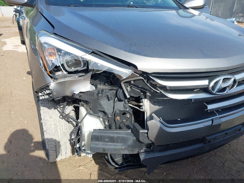 2016 Hyundai Santa fe VIN 5XYZUDLB3GG347780 IAAI salvage auction — RIGHT FRONT, Junk Bill Of Sale Mv2459 (Wisconsin), sold $1,400 on 2026-07-11 (photo 6)