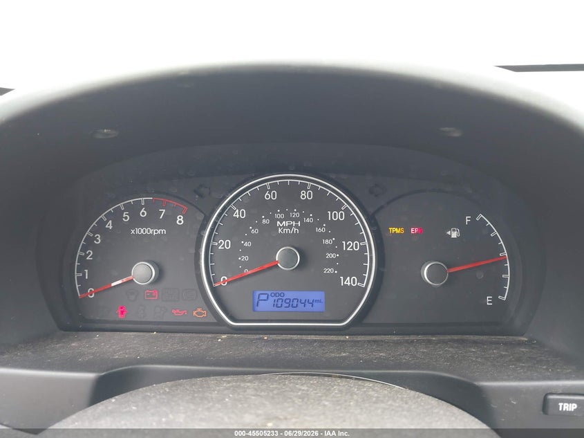 2009 Hyundai Elantra VIN KMHDU46D59U700458 IAAI salvage auction — NORMAL WEAR, Clear - Dealer Only (California), sold $1,050 on 2026-07-07 (photo 7)