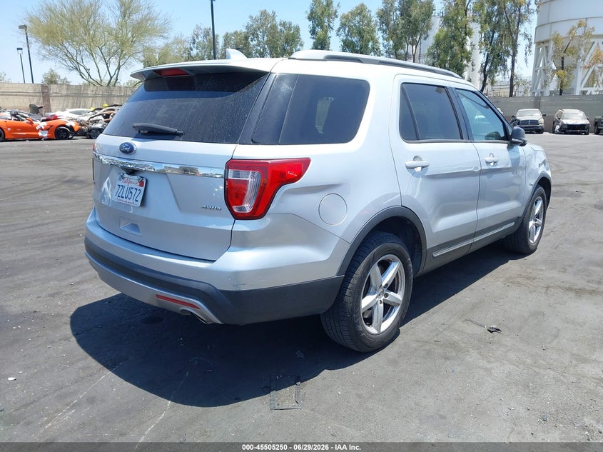 2017 Ford Explorer VIN 1FM5K8D81HGD57328 IAAI salvage auction — SIDE, Salvage Certificate (California), sold $3,000 on 2026-07-19 (photo 4)
