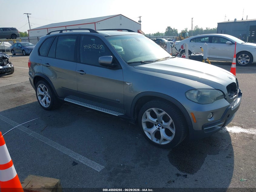 2007 BMW X5 VIN 5UXFE835X7LZ46583 IAAI salvage auction — FRONT END, Clear (Indiana), sold $1,125 on 2026-07-31 (photo 1)