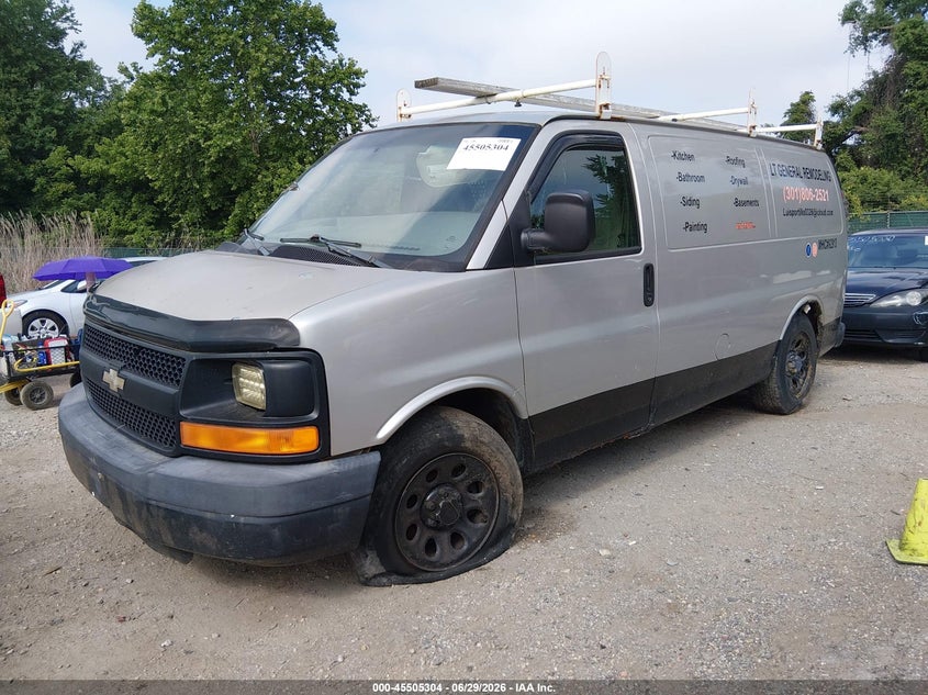 2009 Chevrolet Express 2500 VIN 1GCFG15X291166349 IAAI salvage auction — NORMAL WEAR, Clear (Maryland), sold $300 on 2026-07-09 (photo 2)