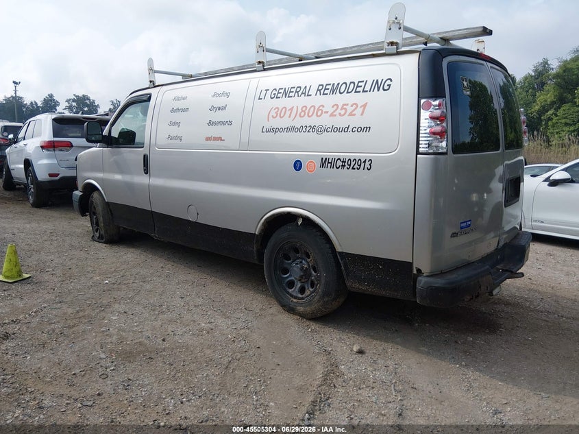 2009 Chevrolet Express 2500 VIN 1GCFG15X291166349 IAAI salvage auction — NORMAL WEAR, Clear (Maryland), sold $300 on 2026-07-09 (photo 3)