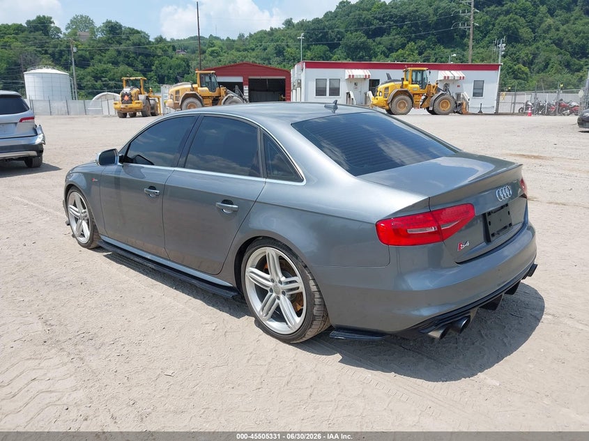 2014 Audi S4 VIN WAUBGAFL5EA062049 IAAI salvage auction — FRONT END, Salvage (Pennsylvania), sold $25 on 2026-07-21 (photo 3)
