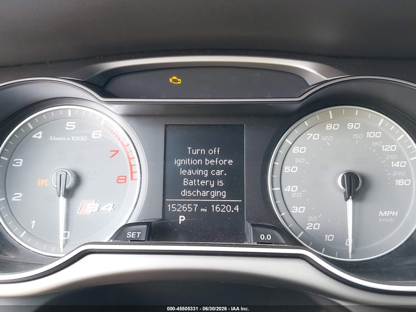 2014 Audi S4 VIN WAUBGAFL5EA062049 IAAI salvage auction — FRONT END, Salvage (Pennsylvania), sold $25 on 2026-07-21 (photo 7)