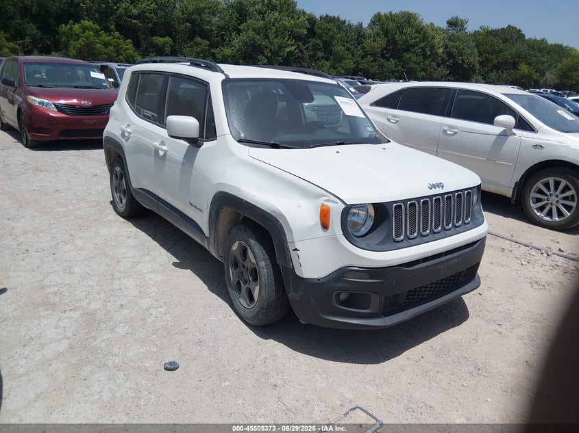 2015 Jeep Renegade VIN ZACCJABH2FPC03428 IAAI salvage auction — NORMAL WEAR, Original (Texas), sold $1,050 on 2026-07-29 (photo 1)