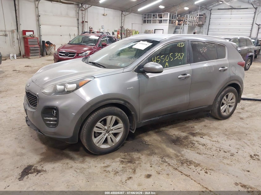 2017 Kia Sportage VIN KNDPMCAC6H7290213 IAAI salvage auction — FRONT END, Salvage (Pennsylvania), sold $2,000 on 2026-07-25 (photo 2)