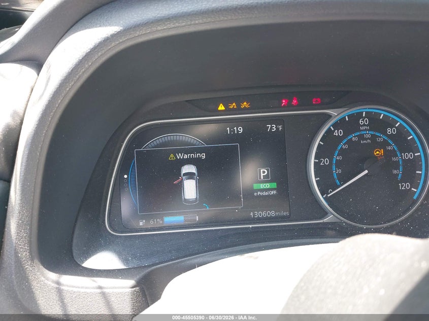 2020 Nissan Leaf VIN 1N4BZ1BP0LC307238 IAAI salvage auction — LEFT FRONT, Salvage Title, sold $1,900 on 2026-07-31 (photo 7)