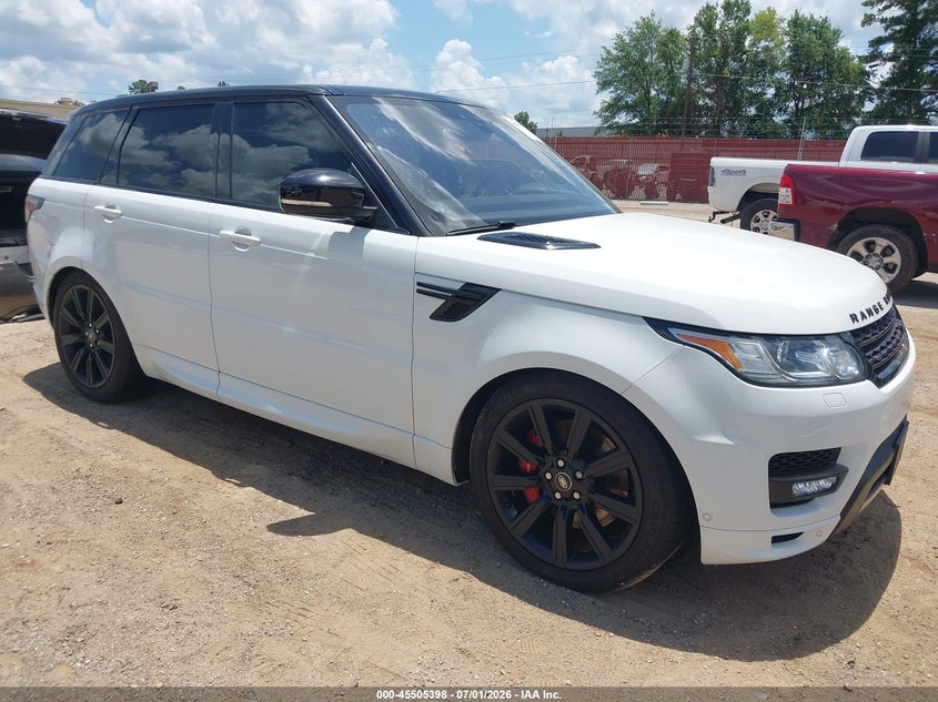 2017 Land rover Range rover sport VIN SALWV2FV8HA175315 IAAI salvage auction — WATER/FLOOD, Salvage (Texas), sold $4,175 on 2026-08-27 (photo 1)