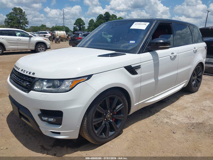 2017 Land rover Range rover sport VIN SALWV2FV8HA175315 IAAI salvage auction — WATER/FLOOD, Salvage (Texas), sold $4,175 on 2026-08-27 (photo 2)