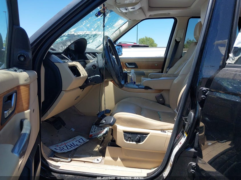 2006 Land rover Range rover sport VIN SALSF254X6A918266 IAAI salvage auction — ALL OVER, Salvage Certificate (California), sold $150 on 2026-07-10 (photo 5)