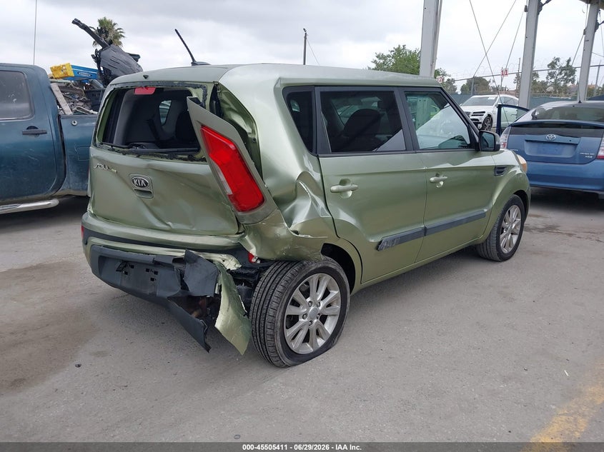2013 Kia Soul VIN KNDJT2A62D7536360 IAAI salvage auction — REAR END, Salvage Title, sold $775 on 2026-07-22 (photo 4)