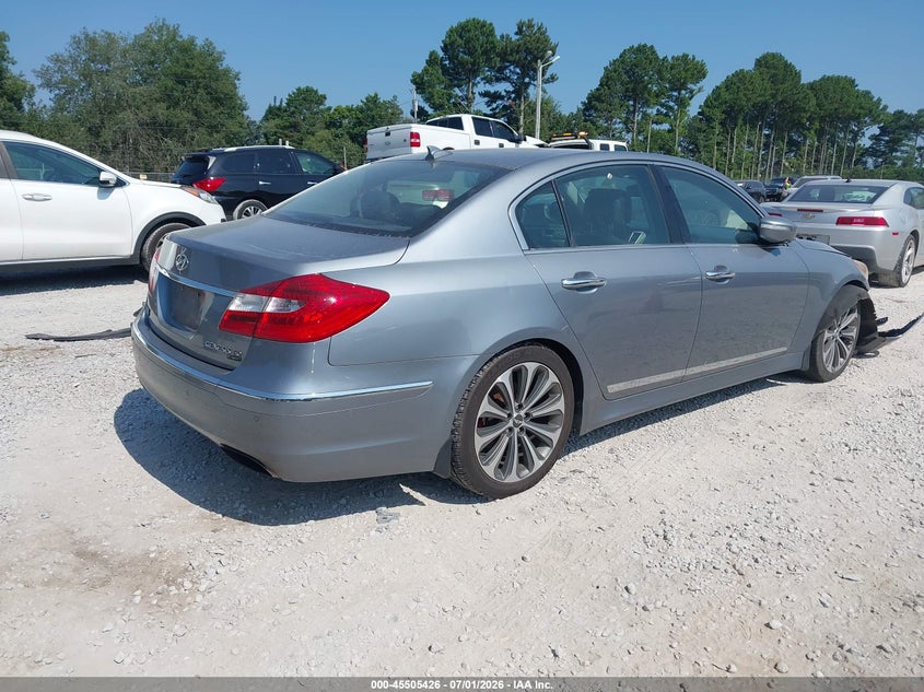 2014 Hyundai Genesis VIN KMHGC4DH3EU260532 IAAI salvage auction — FRONT END, Salvage (Alabama), sold $25 on 2026-07-29 (photo 4)