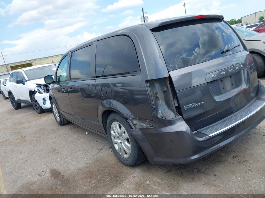 2019 Dodge Caravan VIN 2C4RDGBG2KR558360 IAAI salvage auction — LEFT REAR, Salvage Title, sold $2,125 on 2026-09-11 (photo 3)