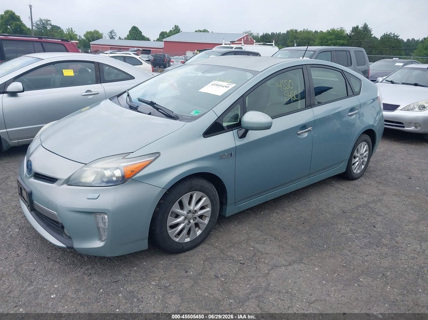 2012 Toyota Prius VIN JTDKN3DP8C3016677 IAAI salvage auction — NORMAL WEAR, Clear (Virginia), sold $5,100 on 2026-07-07 (photo 2)