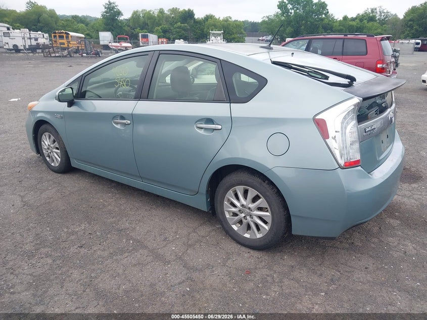 2012 Toyota Prius VIN JTDKN3DP8C3016677 IAAI salvage auction — NORMAL WEAR, Clear (Virginia), sold $5,100 on 2026-07-07 (photo 3)