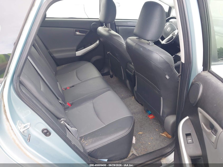 2012 Toyota Prius VIN JTDKN3DP8C3016677 IAAI salvage auction — NORMAL WEAR, Clear (Virginia), sold $5,100 on 2026-07-07 (photo 8)