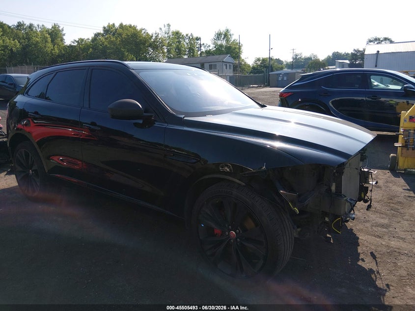 2018 Jaguar F-pace VIN SADCM2FV2JA351167 IAAI salvage auction — FRONT END, Salvage (Pennsylvania), sold $5,500 on 2026-07-28 (photo 1)