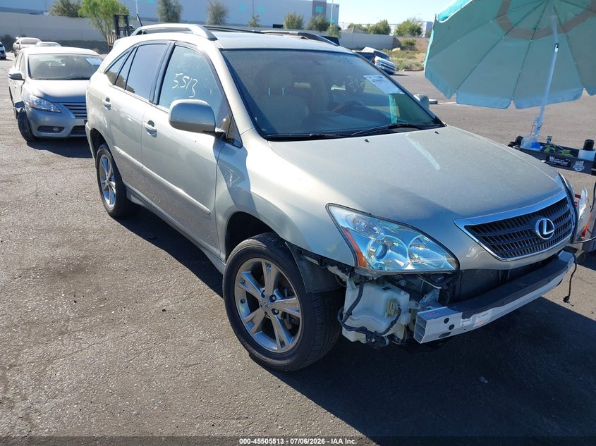 2007 Lexus Rx 400h VIN JTJHW31UX72030610 IAAI salvage auction — LEFT FRONT, Salvage Certificate (California), sold $1,350 on 2026-07-17 (photo 1)