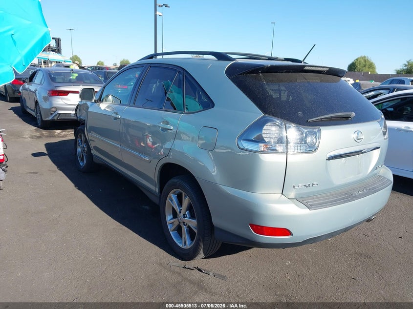 2007 Lexus Rx 400h VIN JTJHW31UX72030610 IAAI salvage auction — LEFT FRONT, Salvage Certificate (California), sold $1,350 on 2026-07-17 (photo 3)