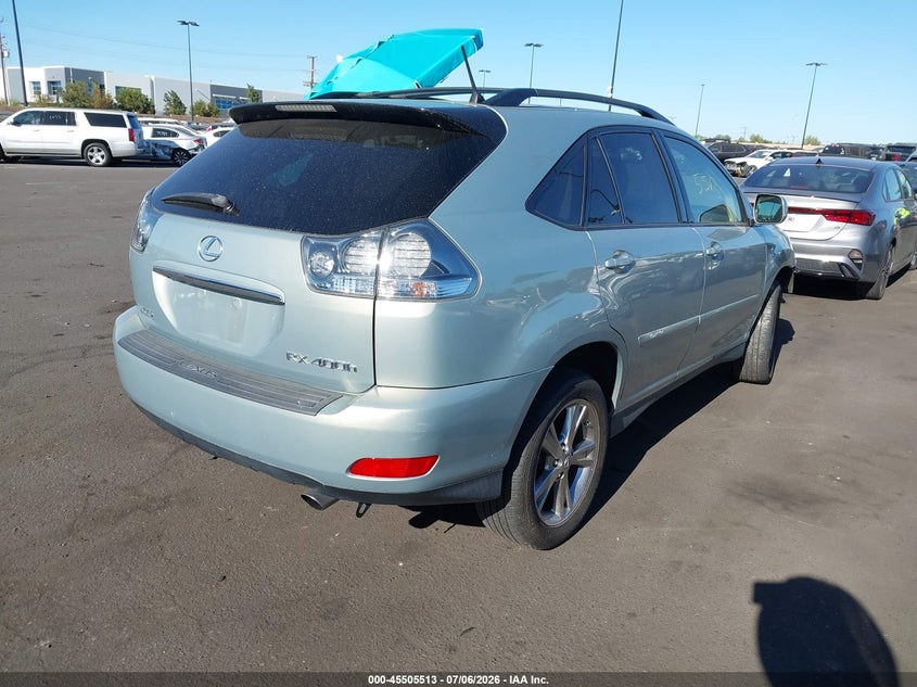 2007 Lexus Rx 400h VIN JTJHW31UX72030610 IAAI salvage auction — LEFT FRONT, Salvage Certificate (California), sold $1,350 on 2026-07-17 (photo 4)