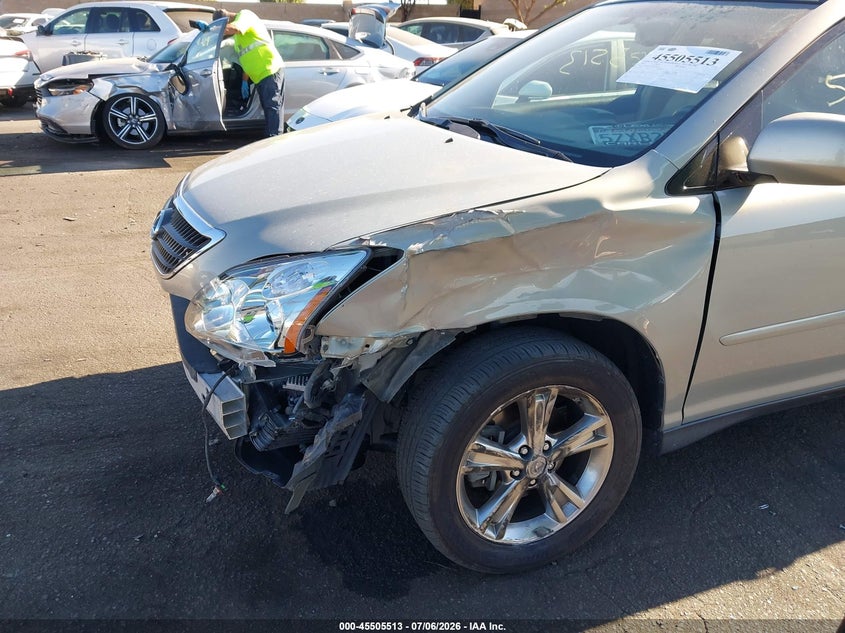 2007 Lexus Rx 400h VIN JTJHW31UX72030610 IAAI salvage auction — LEFT FRONT, Salvage Certificate (California), sold $1,350 on 2026-07-17 (photo 6)