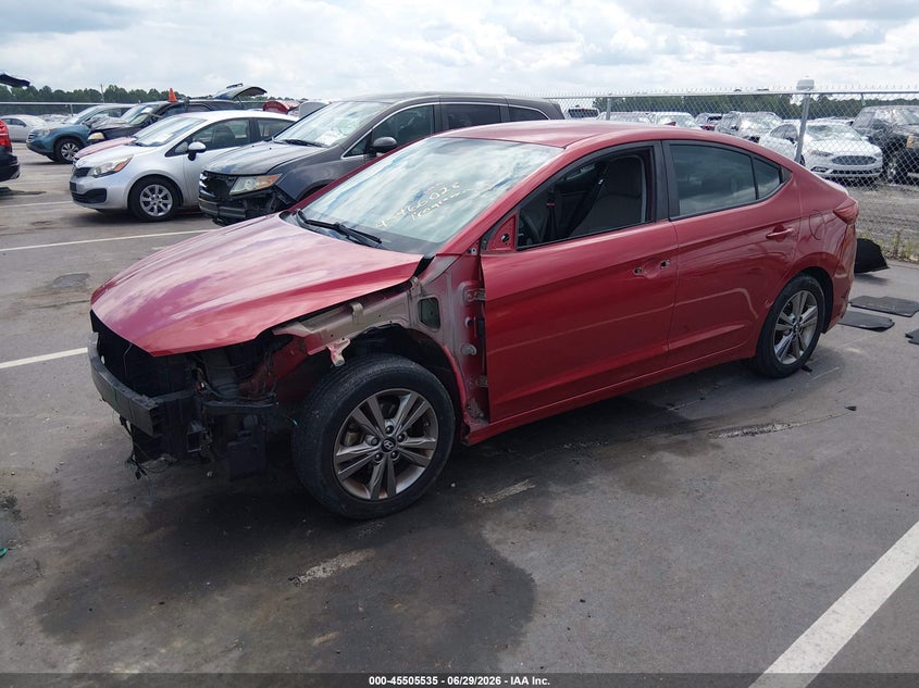 2018 Hyundai Elantra VIN KMHD84LF2JU472045 IAAI salvage auction — FRONT END, Salvage Title, sold $1,150 on 2026-07-22 (photo 2)