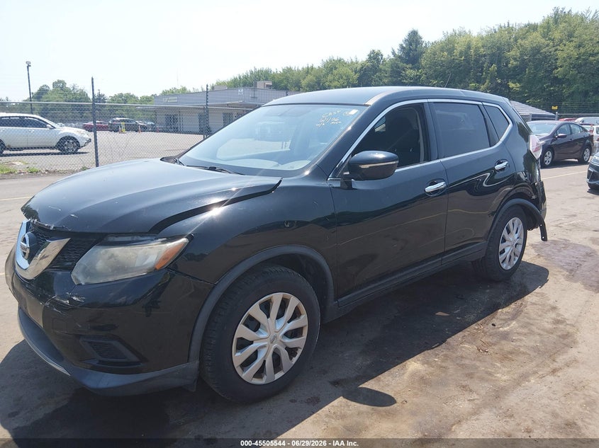 2015 Nissan Rogue VIN KNMAT2MV9FP544297 IAAI salvage auction — REAR END, Salvage (Connecticut), sold $900 on 2026-07-23 (photo 2)
